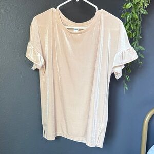 Old Navy Elegant Cream Ruffle Sleeve Top
